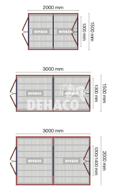 Binkee Panel material chute 150 cm