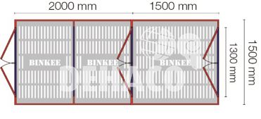 Binkee Panel materiaalsluis 150 cm
