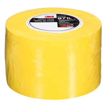 3M™ Durable Floor Marking Tape 971L, Yellow, 101.6 mm x 33 m, 0.43 mm, Individually Wrapped Conveniently ...