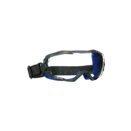 3M™ GoggleGear™ 6000 Wide-Vision Goggles, blue sealing edge, neoprene strap, Scotchgard™ anti-fog and anti-scratch coating (K&amp;N), clear lens, GG6001NSGAF-BLU-EU, 10/box