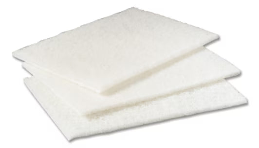 Scotch-Brite™ Cleaning Pads for Delicate Surfaces 98, White, 158 mm x 224 mm, 20/Pack