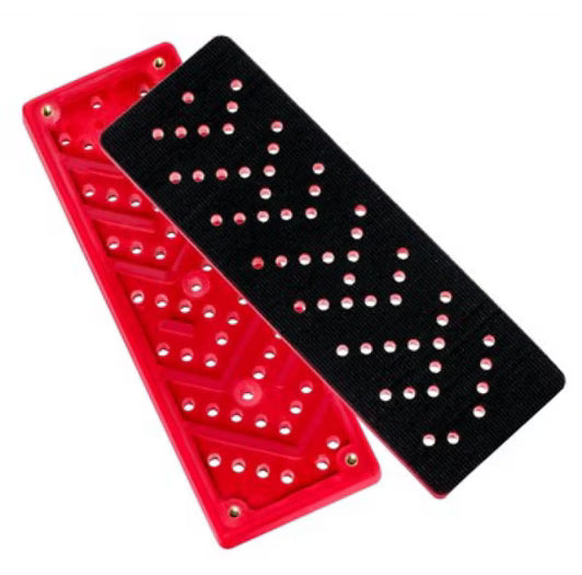 3M™ Hookit™ Clean Sanding Backing Pad, 28531, Red, 70 mm x 198 mm x 12.7 mm, 33 Holes
