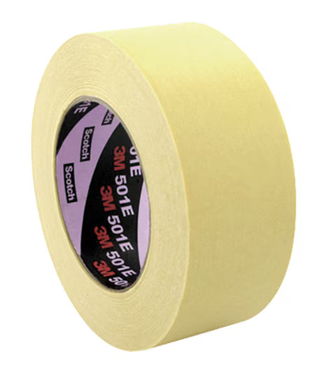 3M™ Industrial Masking Tape voor hoge temperaturen 501E, Beige, 48 mm x 50 m