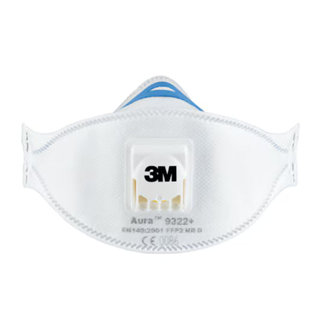 3M™ Aura™ Comfort Cool Flow™ Dust Mask 9322+, FFP2, with valve, 2/pack