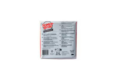 Scotch-Brite™ High Performance Microfiber Cloth 2010, Red, 360 mm x 360 mm, 5/Pack, 10 Packs/Box