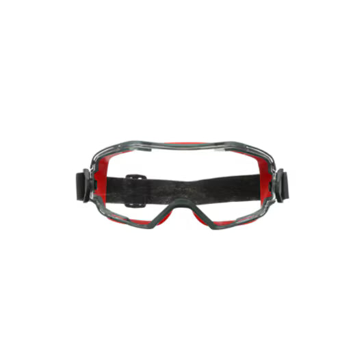 3M™ GoggleGear™ 6000 Wide-Vision Goggles, red sealing edge, Scotchgard™ anti-fog and anti-scratch coating (K&amp;N), clear lens, GG6001SGAF-RED-EU, 10/box