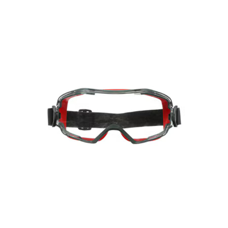 3M™ GoggleGear™ 6000 Wide-Vision Goggles, red sealing edge, Scotchgard™ anti-fog and anti-scratch coating (K&amp;N), clear lens, GG6001SGAF-RED-EU, 10/box