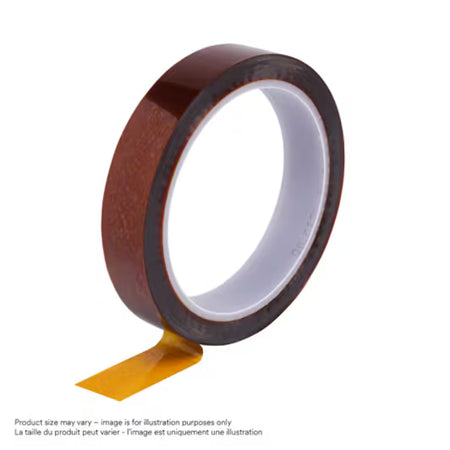 3M™ ET 1205 Polyimide Film, MC26, Amber, 9 mm x 33 m x 0.08 mm