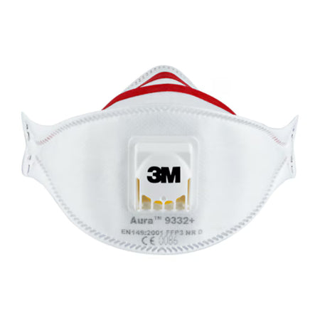3M™ Aura™ Comfort Cool Flow™ Dust Mask 9332+, FFP3, with valve, 2/pack