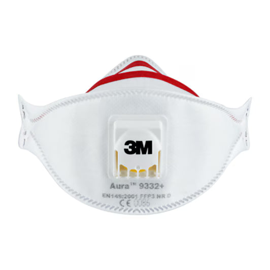 3M™ Aura™ Comfort Cool Flow™ Dust Mask 9332+, FFP3, with valve, 2/pack
