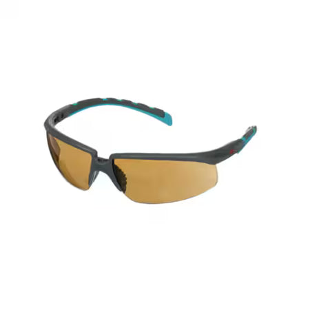 3M™ Solus™ Series 2000, S2005SGAF-BGR, gray/blue-green lenses, Scotchgard™ anti-fog coating, brown AC-AK lenses, 20/box