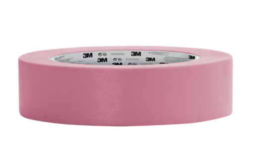 3M™ Professional Masking Tape 2072, extra sensitive, pink, 24 mm x 50 m, 1 roll/pack
