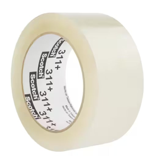 Scotch® Dozensluittape 311+, Transparant, 48 mm x 990 m, 0.065 mm