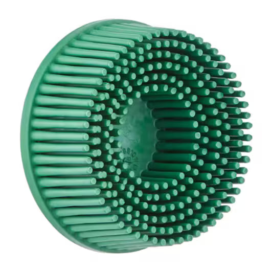 Scotch-Brite™ Roloc™ Bristle Schijf RD-ZB, TR, groen, 50 mm x 15.9 mm, Tapered