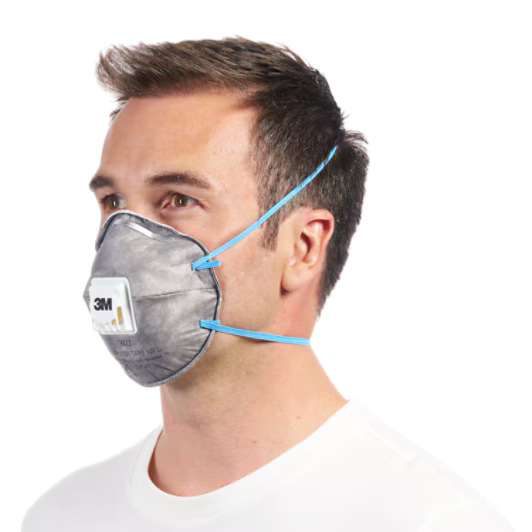 3M™ Cool Flow™ Odor-Filtering Dust Mask 9922, FFP2, with valve, 2/pack