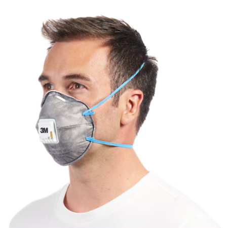 3M™ Cool Flow™ Odor-Filtering Dust Mask 9922, FFP2, with valve, 2/pack