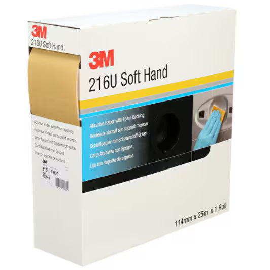 3M™ Soft Hand schuurrol 216U, 114 mm x 25 m, P800, 50340