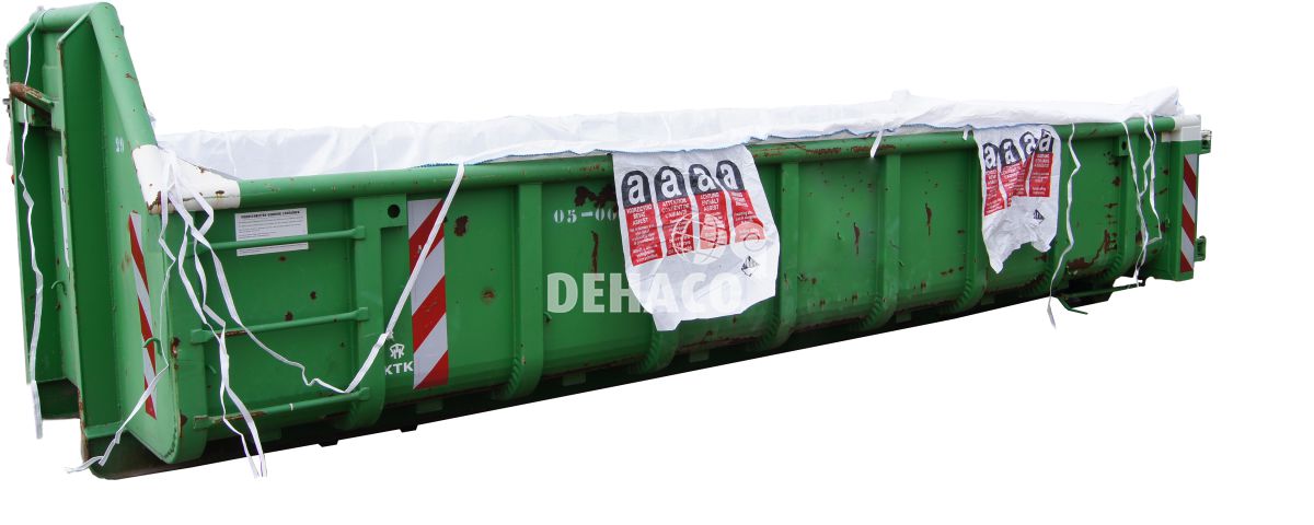 Containerzak 620x240x115 cm met A-logo en 2 x liner