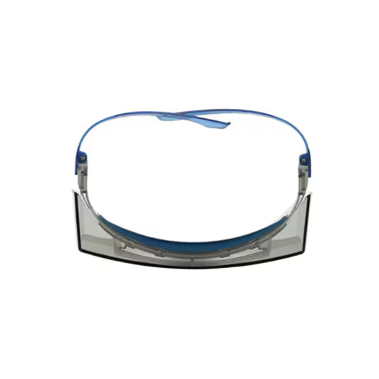 3M™ SecureFit™ 3700 Overzetbril, blauwe veren, wenkbrauwbescherming, Scotchgard™ anticondens (K&N), lichtgrijze lens voor binnen/buiten, SF3707XSGAF-BLU-EU, 20/doos