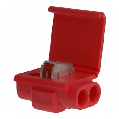 3M™ Scotchlok™ 557 End-Stop Connector, Red, 600 V, max. 0.5 - 1.5 mm², 100 Pieces / Bag