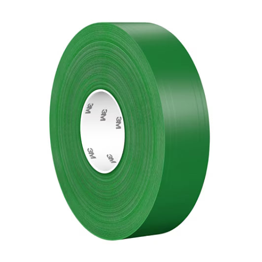 3M™ Durable Floor Marking Tape 971, Green, 50.8 mm x 33 m, 0.43 mm, Individually Wrapped, Convenient Packaging
