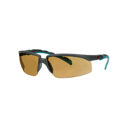 3M™ Solus™ Series 2000, S2005SGAF-BGR, gray/blue-green lenses, Scotchgard™ anti-fog coating, brown AC-AK lenses, 20/box