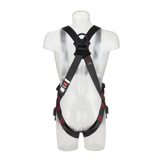 3M™ Protecta® E200 Standard Fall Protection Harness for General Use, Black, Small, 1161609
