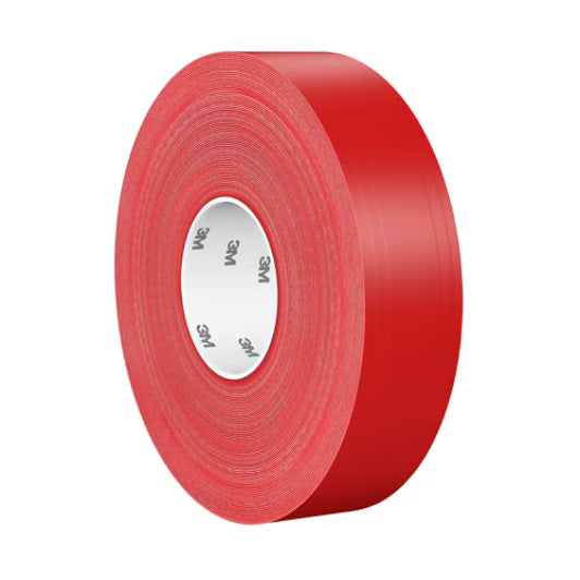 3M™ Durable Floor Marking Tape 971, Red, 50.8 mm x 33 m, 0.43 mm, Individually Wrapped, Convenient Packaging