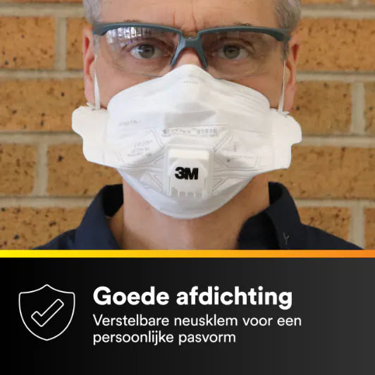3M™ VFlex™ Deeltjesmasker, FFP3, met ventiel, klein, 9163ES