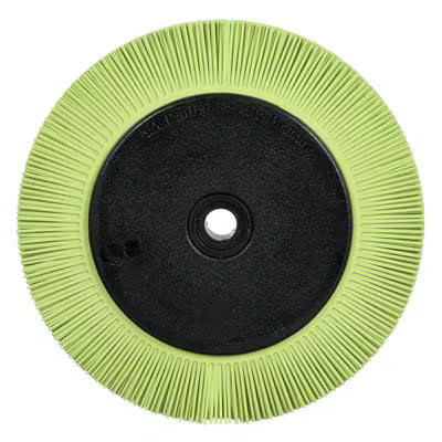 Scotch-Brite™ radial precision brush, PN-RB, 50+, 203.2 mm x 25.4 mm x 31.75 mm (8 inch x 1 inch x 1-1/4 inch), type S, with flange