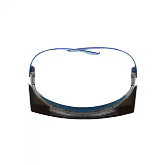 3M™ SecureFit™ 3700 Overzetbril, blauwe veren, wenkbrauwbescherming, Scotchgard™ anticondens (K&N), grijze lens, SF3702XSGAF-BLU-EU, 20/doos