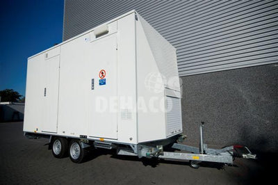 Dehaco D400 3-stage decontamination vehicle, standard tandem axle chassis in RAL color of your choice.