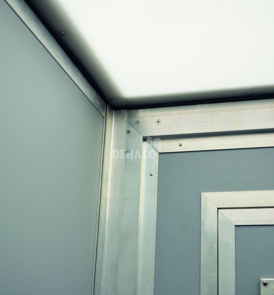 Dehaco panel shower with 3 compartments 100 x 100 cm