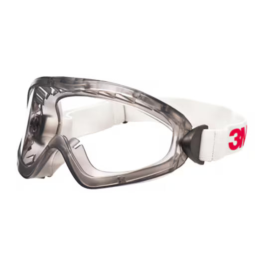 3M™ Wide Vision Goggles Series 2890, sealed, anti-scratch/anti-fog, clear polycarbonate lens, 2890S
