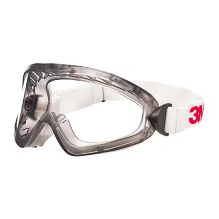3M™ Wide Vision Goggles Series 2890, sealed, anti-scratch/anti-fog, clear polycarbonate lens, 2890S