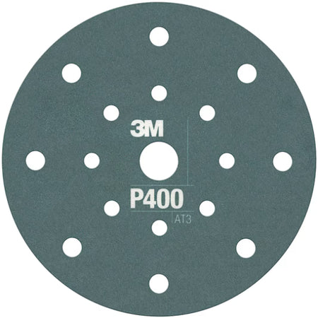 3M™ Hookit™ Flexible Abrasive Disc 270J, 150 mm, 17 Holes, P400, 34800