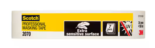 3M™ Professionele maskeertape 2070, 24 mm x 50 m, 1 rol
