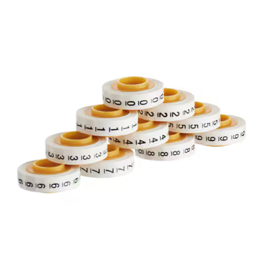 3M™ ScotchCode™ SDR-0/9 Cable Marking Refill Rolls, Numbers 0-9, 10x Retail Packaging