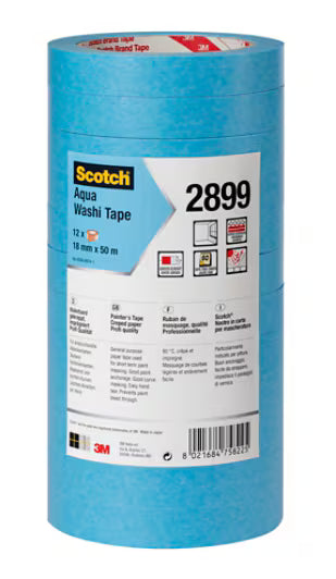 3M™ Schilderafplaktape 2899, 1250 mm x 50 m