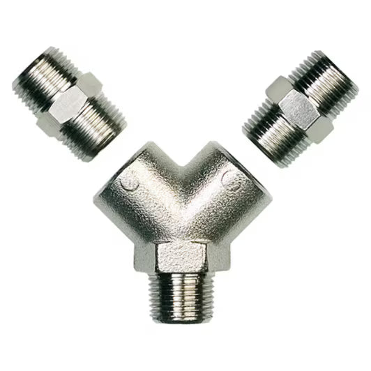 3M™ Koppeling 2 uitgangen 3/8"BSP vrouwelijk incl. mannelijke ad