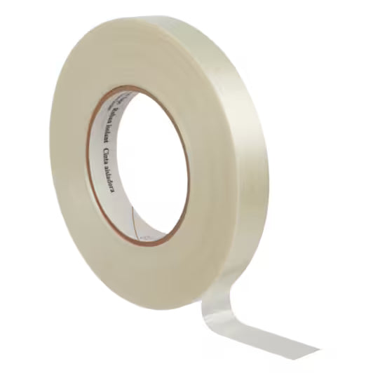 Scotch® 45 Polyester Tape, fiberglass reinforced, Transparent, 19 mm x 20 m, 0.2 mm