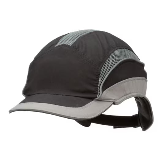 3M™ First Base™ 3 Stootpet 2031219, Elite, zwart/grijs, korte klep, 55 mm, aangepast