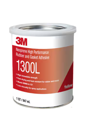 3M™ Hoogwaaride Neopreenlijm voor Rubber en Pakkingen 1300, Geel, 1 L