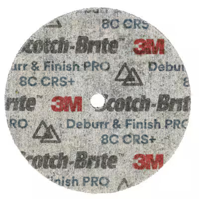Scotch-Brite™ Deburr and Finish PRO Unitized Wheel DP-UW, 76 mm x 25.4 mm x 6.35 mm, 8C CRS+, 10 WL