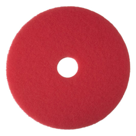 3M™ Standard Polishing Pads, Red, 460 mm, 5/Box