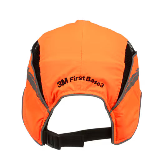 3M™ First Base™ 3 Stootpet 2021875, Classic, hi-viz, oranje, standaardklep, 70 mm, aangepast