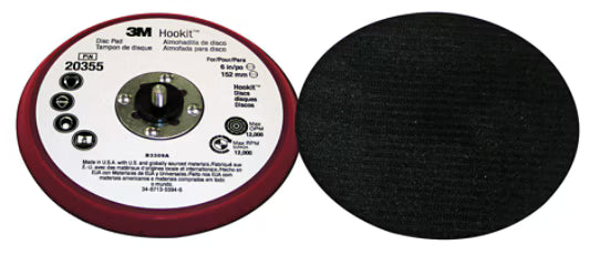 3M™ Hookit™ Disc Pad Holder, Low Profile, 150 mm x 9.5 mm x 7.9 mm