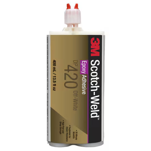 3M™ Scotch-Weld™ DP420 Epoxy Adhesive, Off-White, 50 ml Duo-Pak