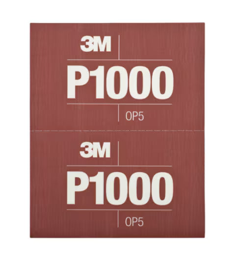 3M™ Flexible Hookit™ Sanding Sheets 270J, 140 mm x 171 mm, P1000, 34341