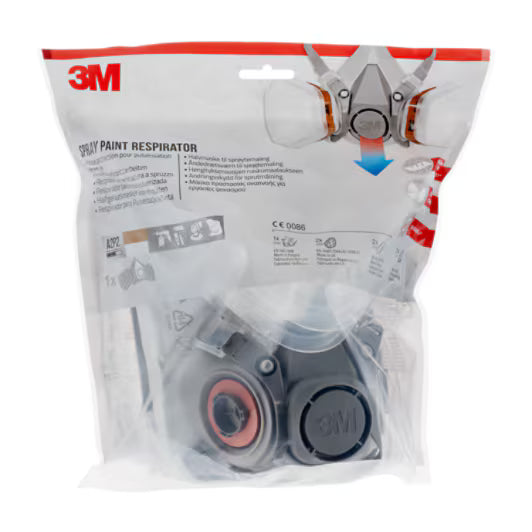3M™ Respirator with replaceable filters 6002KIT-1, A2P2 organic vapors (1x6200, 2x6055, 2x5925, 2x501)
